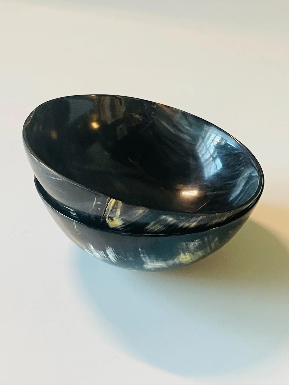 Set of Two Small Horn Bowls